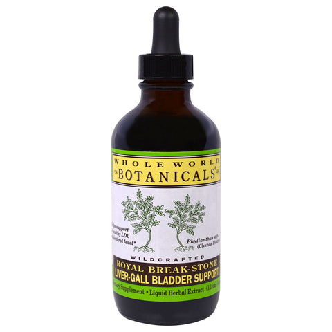 Whole World Botanicals, Royal Break-Stone, Liver-Gall Bladder Support, 4 oz (118 ml)