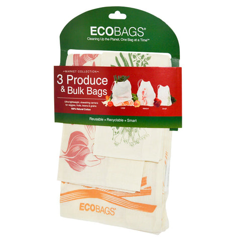 ECOBAGS, Produce & Bulk Bags, 3 Bags
