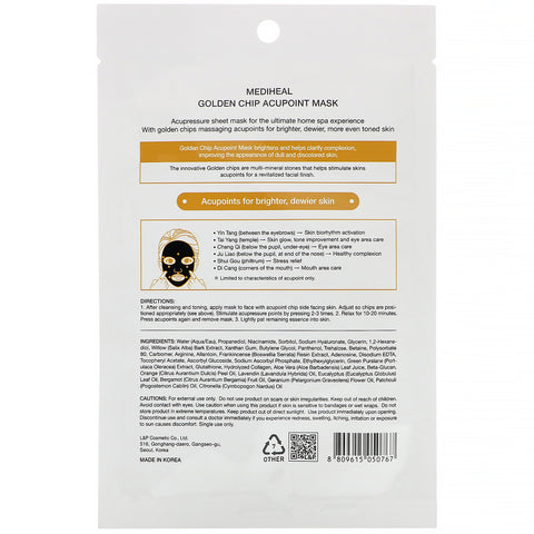 Mediheal, Golden Chip, Acupoint Mask, 1 Sheet, 0.84 fl oz (25 ml)