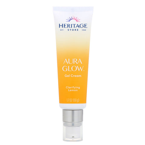 Heritage Store, Aura Glow Gel Cream, Clarifying Lemon,  1.7 oz (50 g)