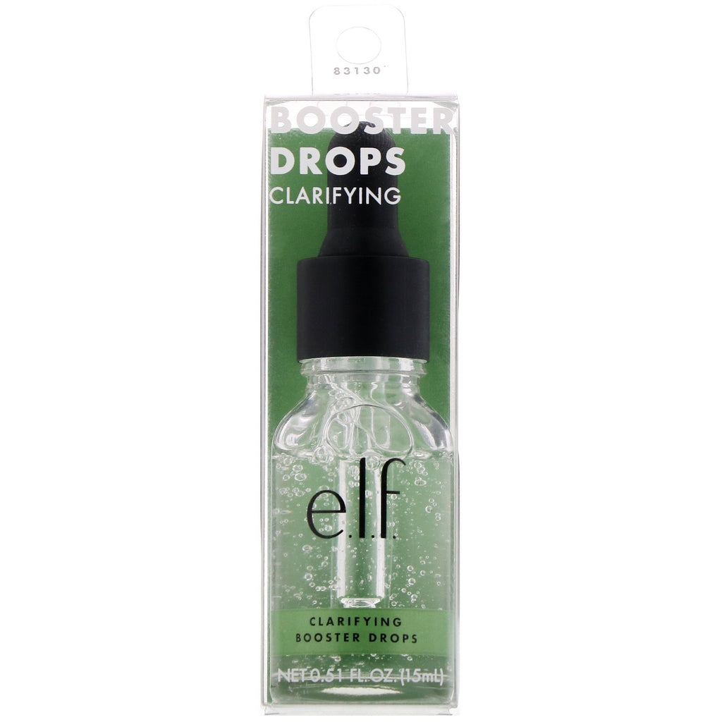 E.L.F., Clarifying Booster Drops, 0.51 fl oz (15 ml)