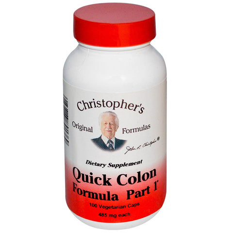 Christopher's Original Formulas, Quick Colon Formula, Part 1, 485 mg, 100 Vegetarian Caps