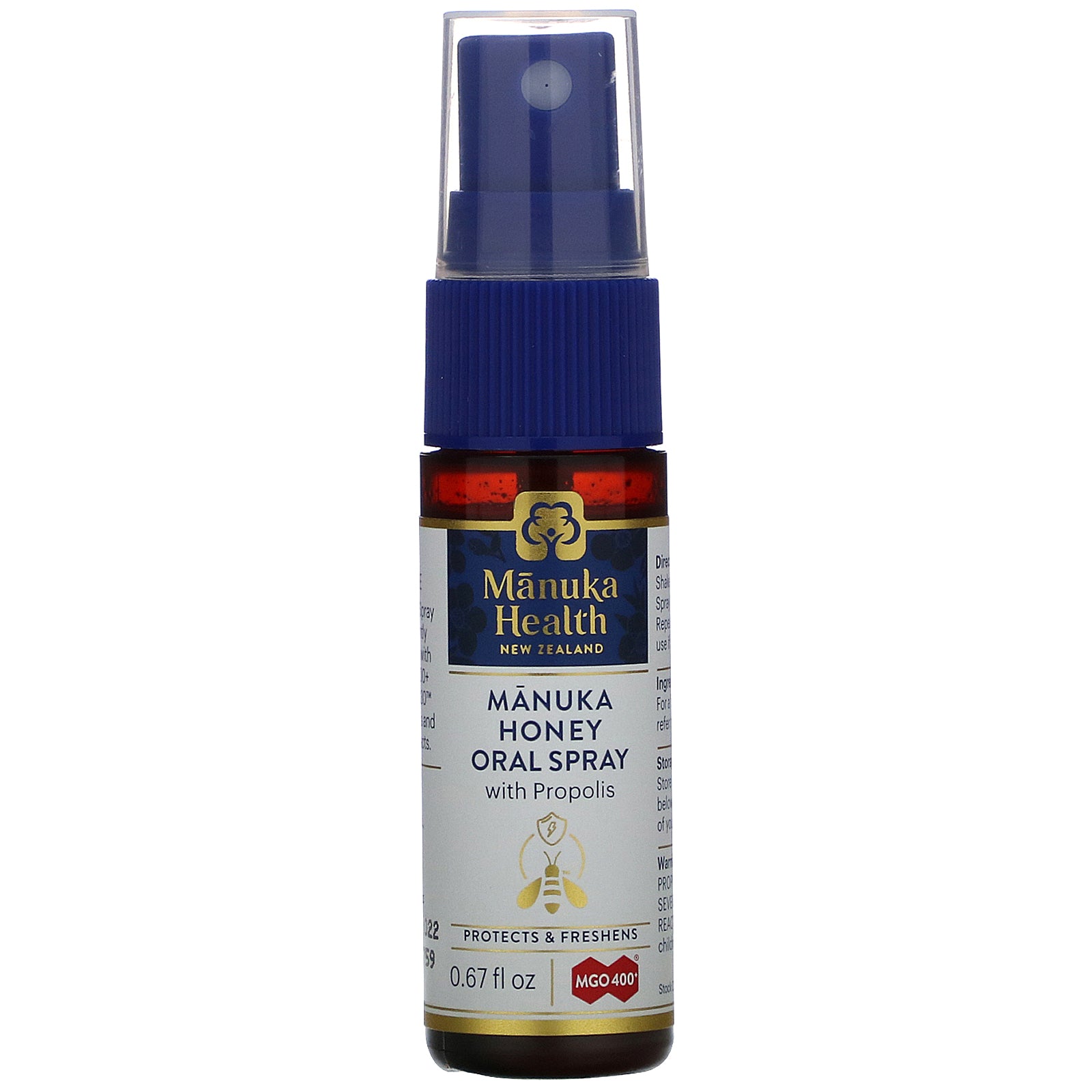 Manuka Health, Manuka Honey Oral Spray with Propolis, 0.67 fl oz