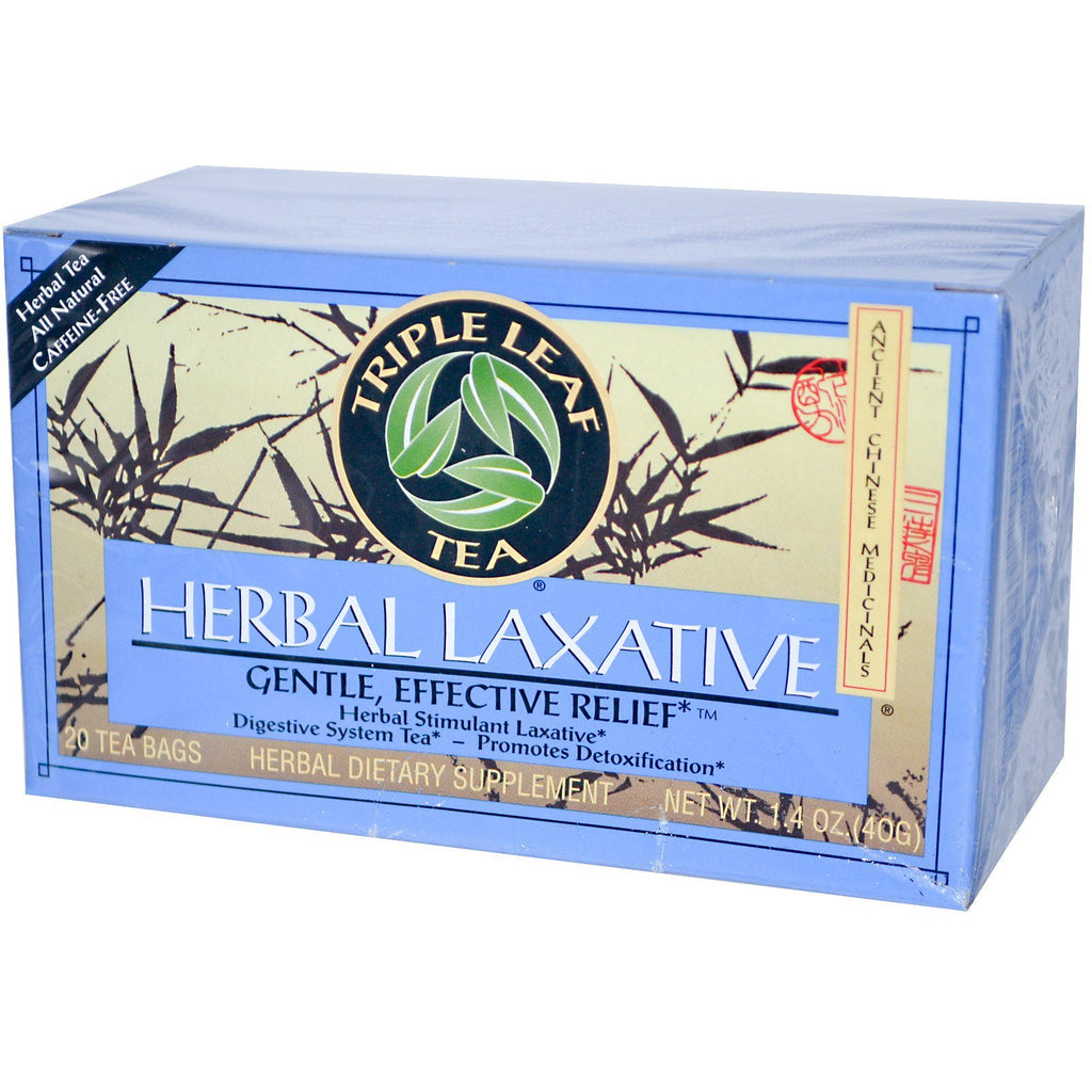 Triple Leaf Tea, Herbal Laxative, 20 Tea Bags, 1.4 oz (40 g)