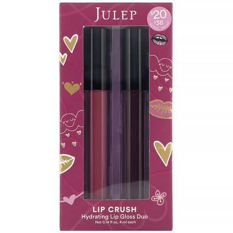 Julep, Hydrating Lip Gloss Duo, Lip Crush, 0.14 fl. oz (4 ml)