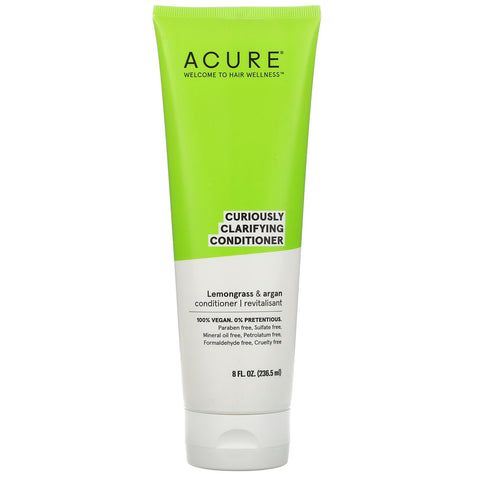 Acure, Curiously Clarifying Conditioner, Lemongrass & Argan, 8 fl oz (236.5 ml)