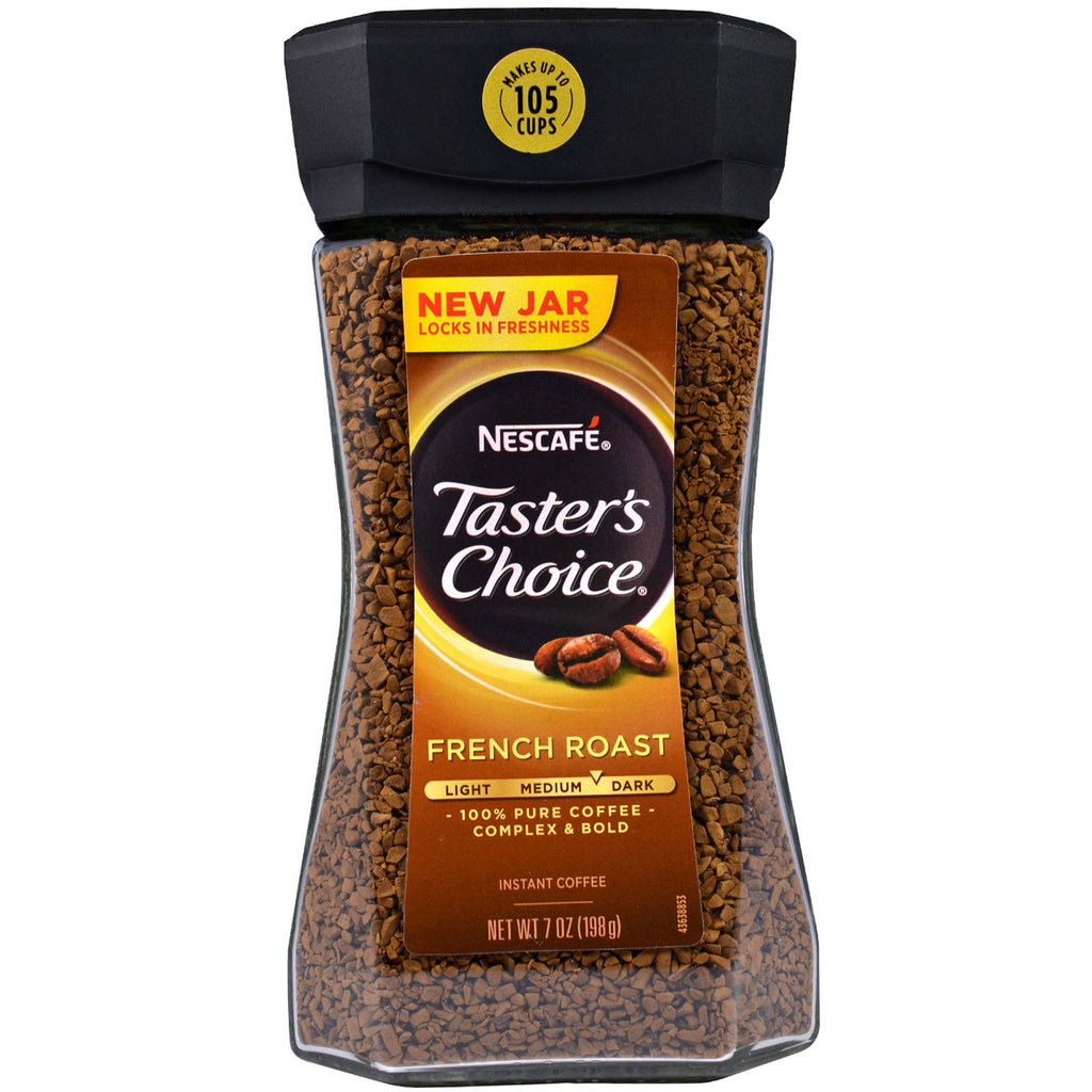 Nescafé, Taster's Choice, Instant Coffee, French Roast, 7 oz (198 g)