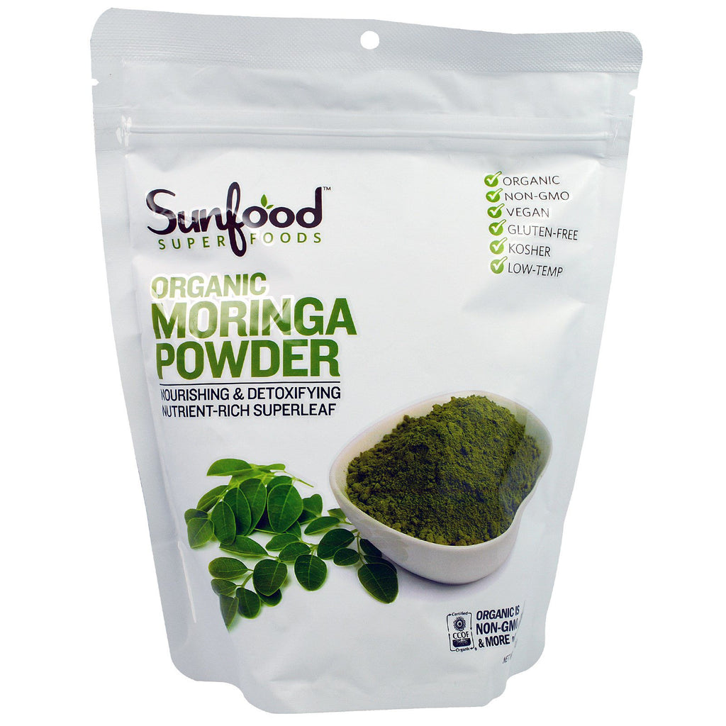 Sunfood, Organic Moringa Powder, 8 oz (227 g)