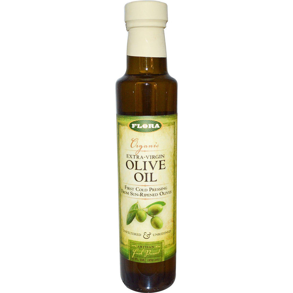 Flora, Organic Extra-Virgin Olive Oil, 8.5 fl oz (250 ml)