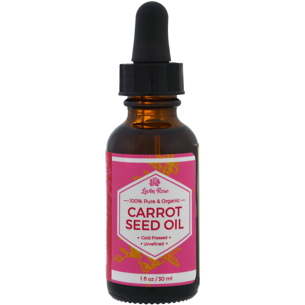 Leven Rose, 100% Pure & Organic Carrot Seed Oil, 1 fl oz (30 ml)