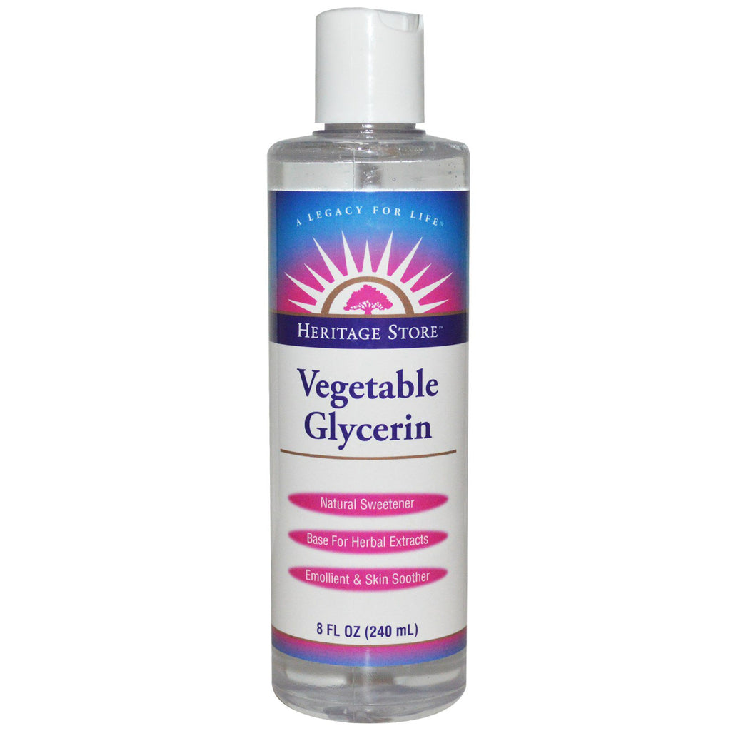 Heritage Store, Vegetable Glycerin, 8 fl oz (240 ml)