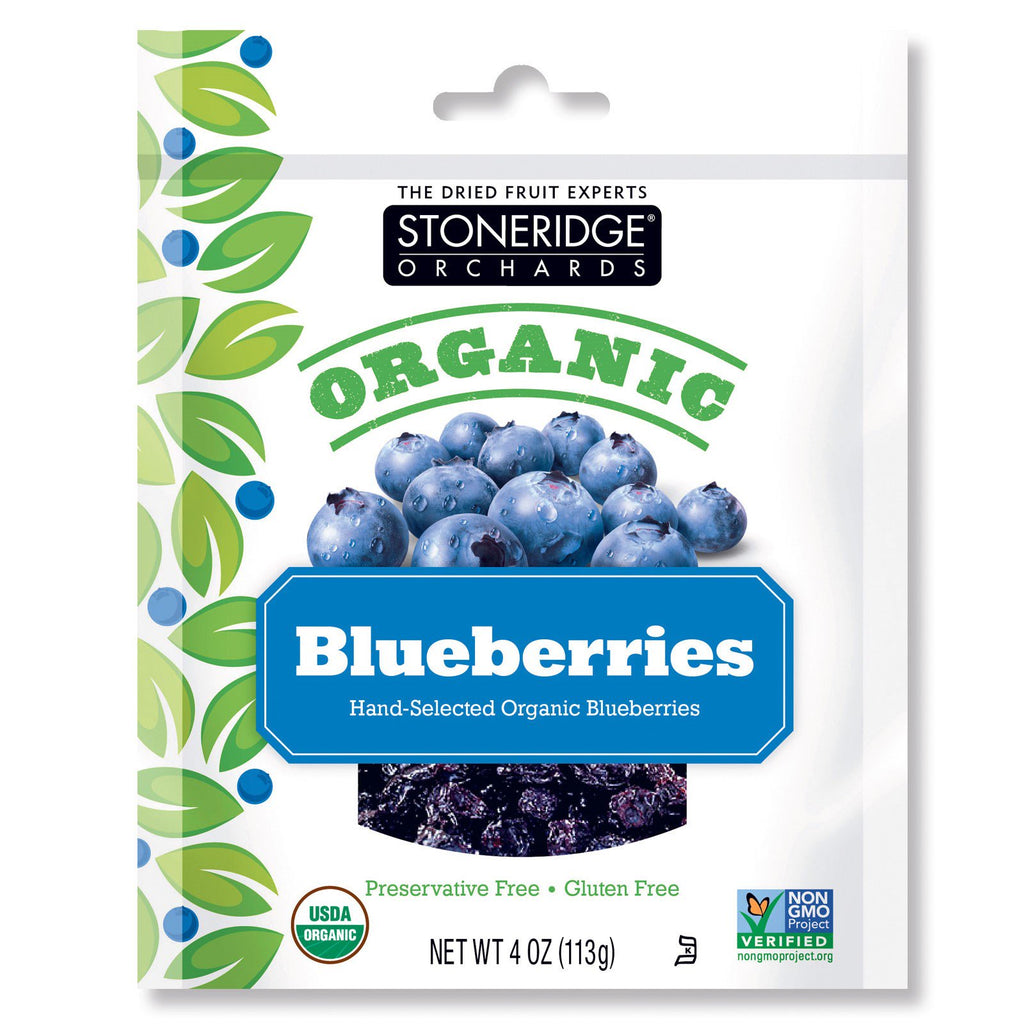 Stoneridge Orchards, Organic Blueberries, 4 oz (113 g)