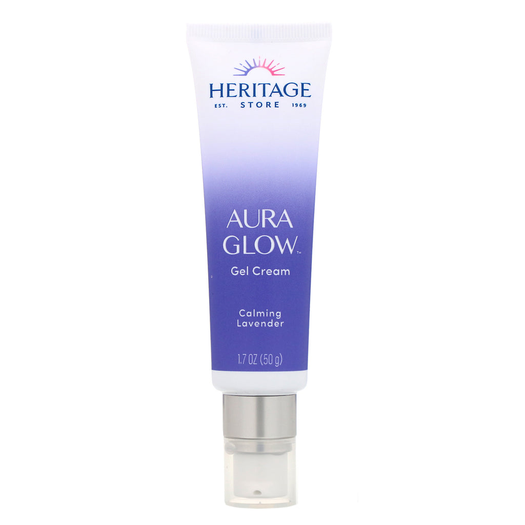 Heritage Store, Aura Glow Gel Cream, Calming Lavender, 1.7 oz (50 g)