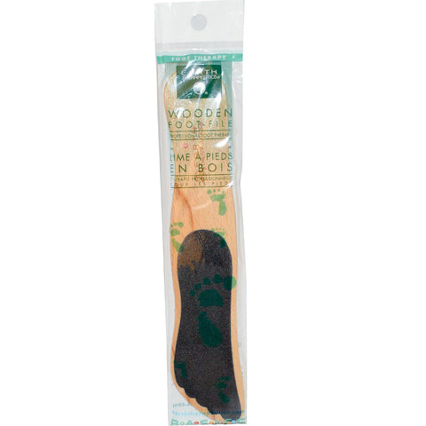 Earth Therapeutics, Basics, Wooden Foot File, 1 File