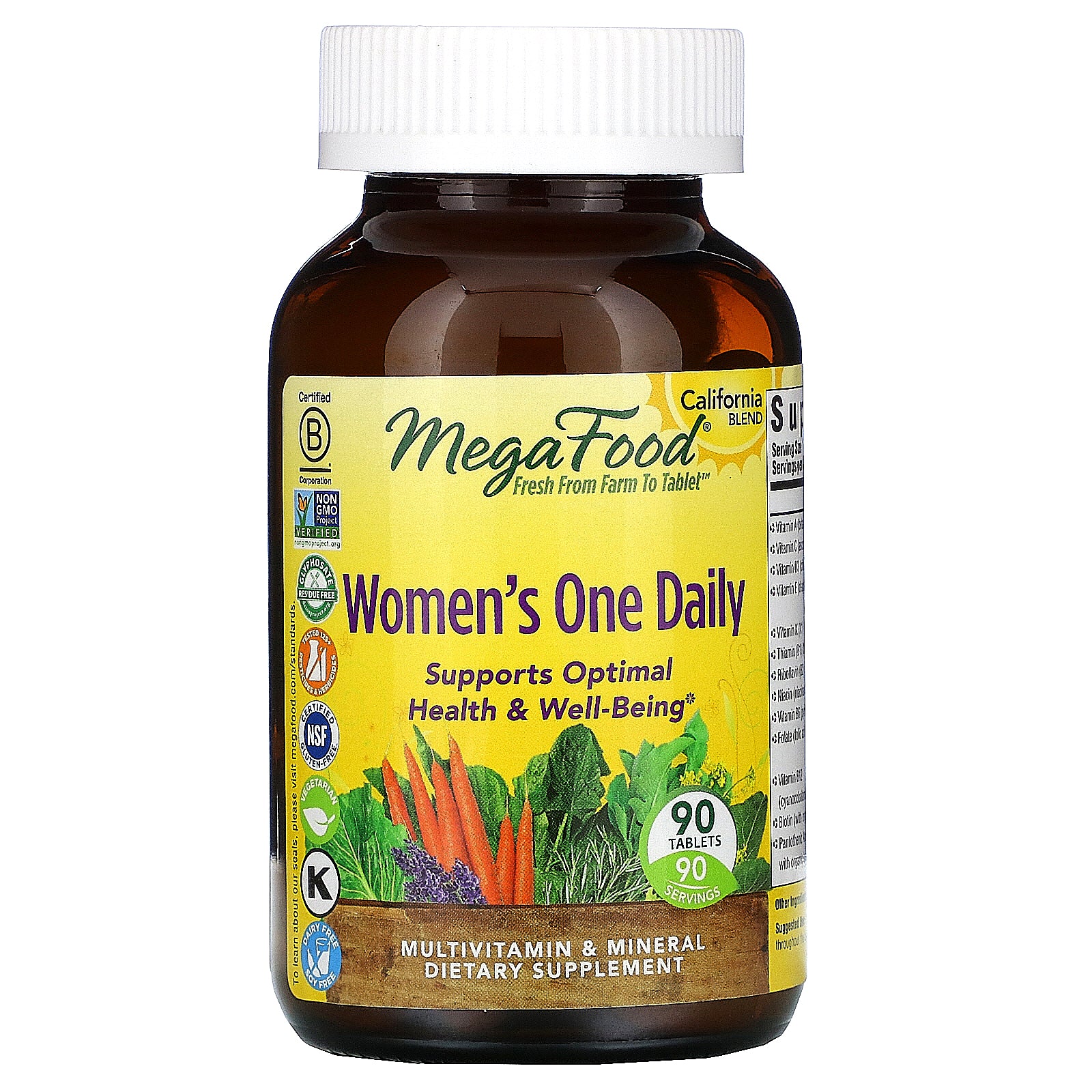 MegaFood, Women's One Daily, 90 Tablets