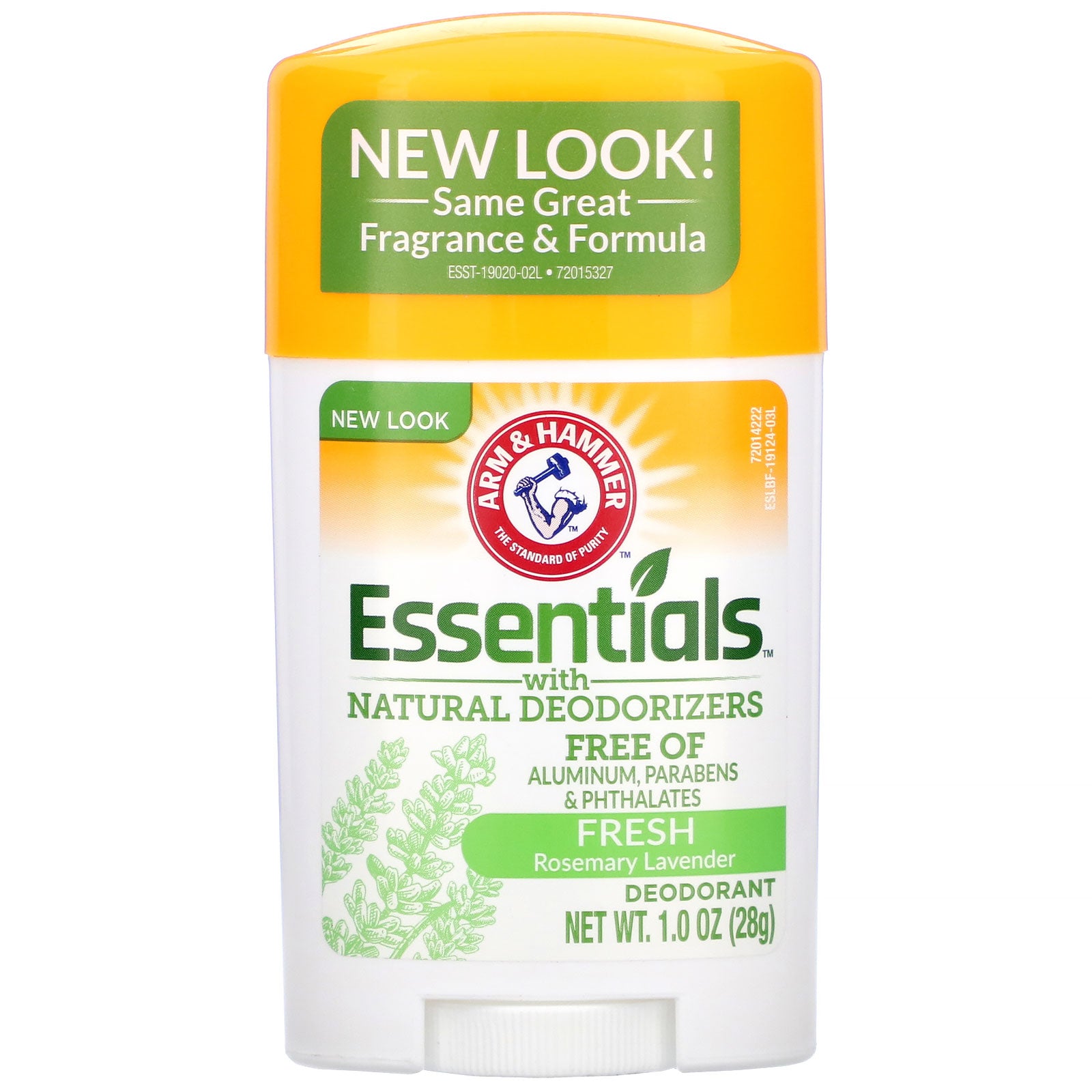 Arm & Hammer, Essentials with Natural Deodorizers, Deodorant, Fresh Rosemary Lavender, 1.0 oz (28 g)