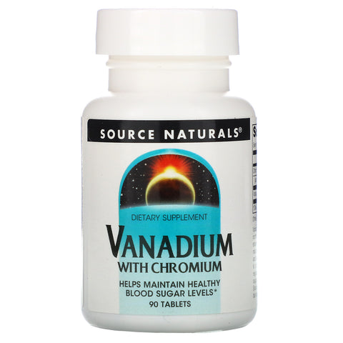 Source Naturals, Vanadium with Chromium, 90 Tablets