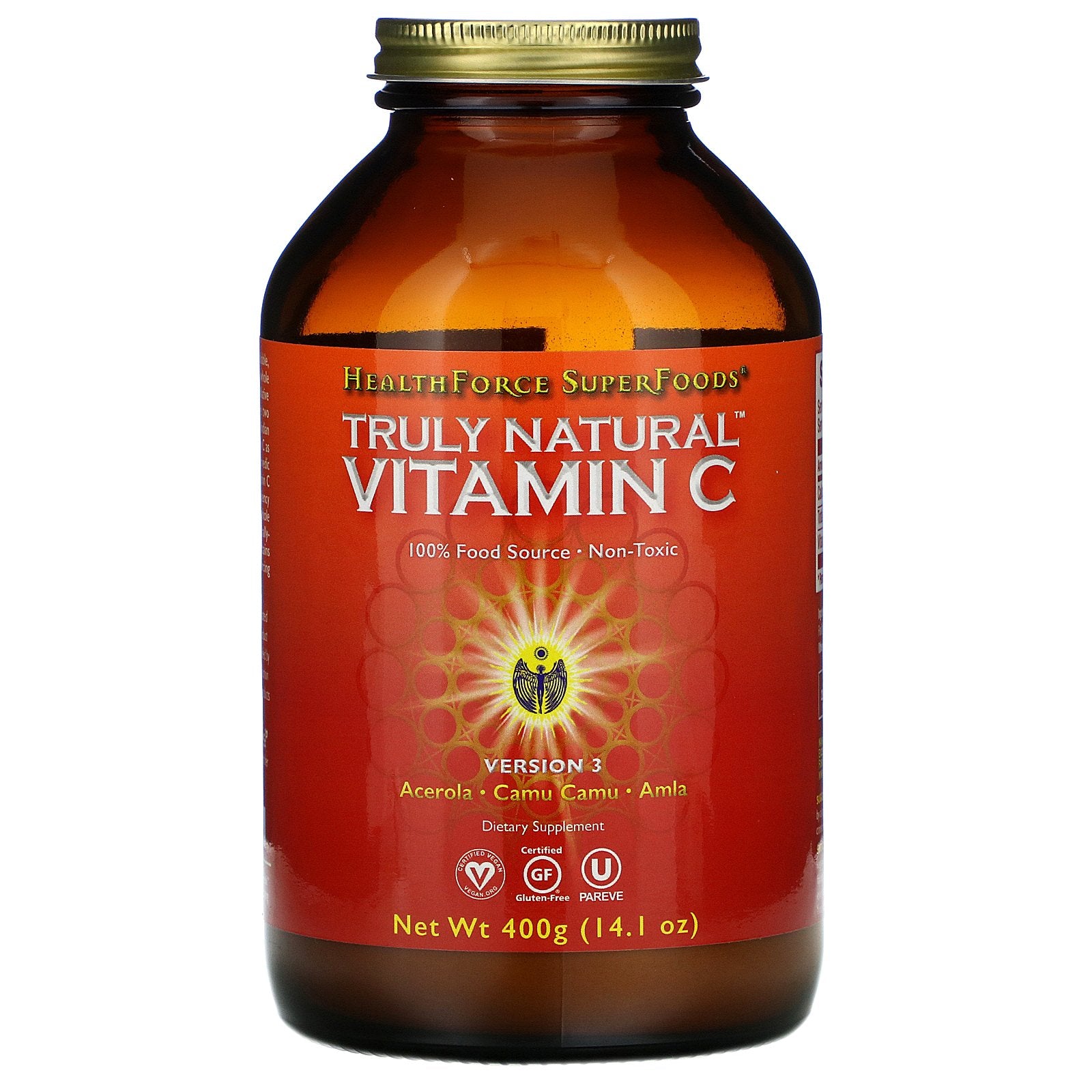 HealthForce Superfoods, Truly Natural Vitamin C, 14.1 oz (400 g)