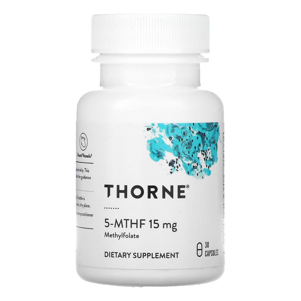 Thorne Research, 5-MTHF, 15 mg, 30 Capsules