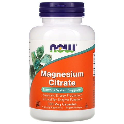 Now Foods, Magnesium Citrate, 120 Veg Capsules