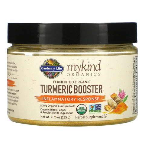 Garden of Life, MyKind Organics, Fermented Organic Turmeric Boost, Inflammatory Response, 4.76 oz (135 g)