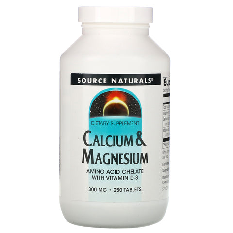 Source Naturals, Calcium & Magnesium, 300 mg, 250 Tablets