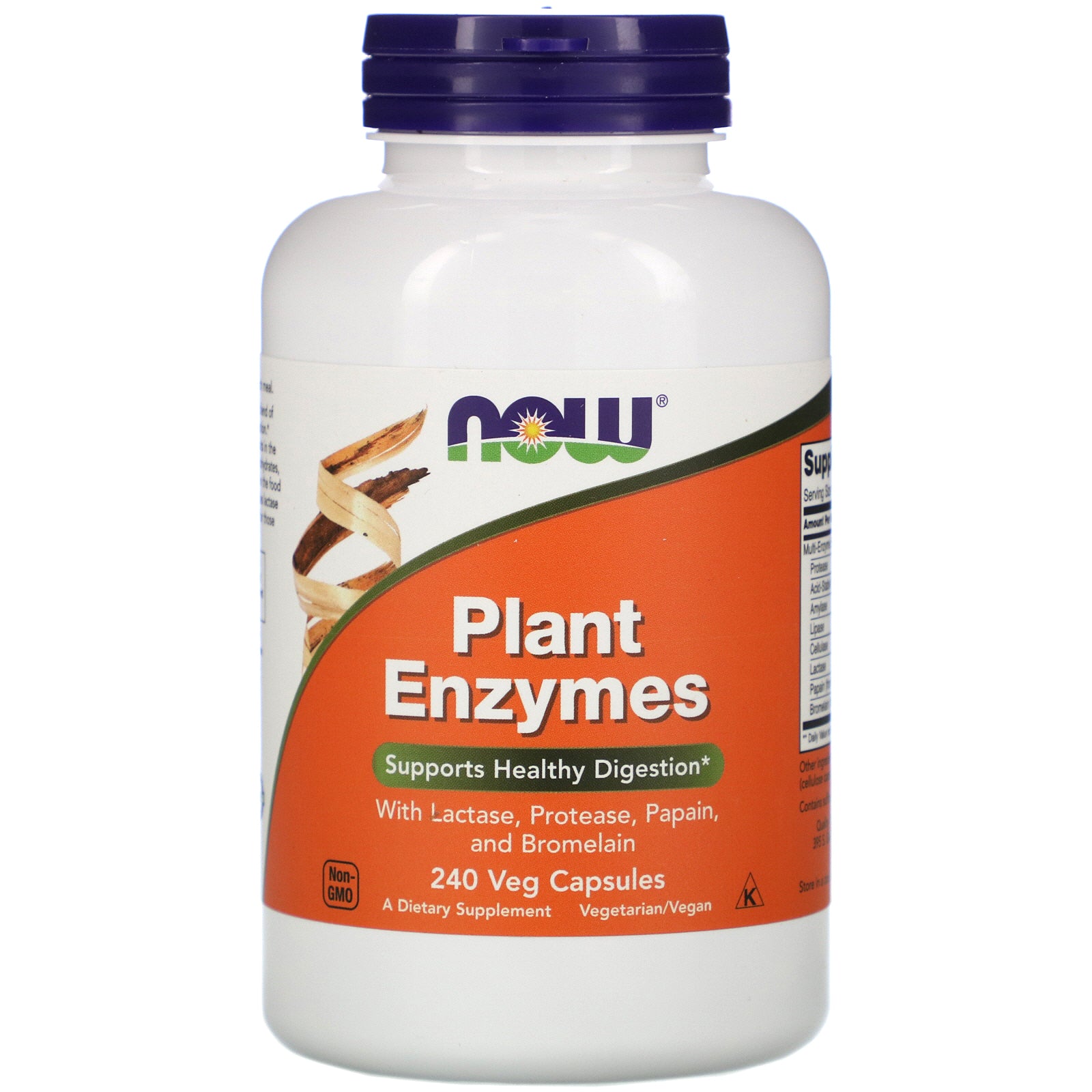Now Foods, Plant Enzymes, 240 Veg Capsules