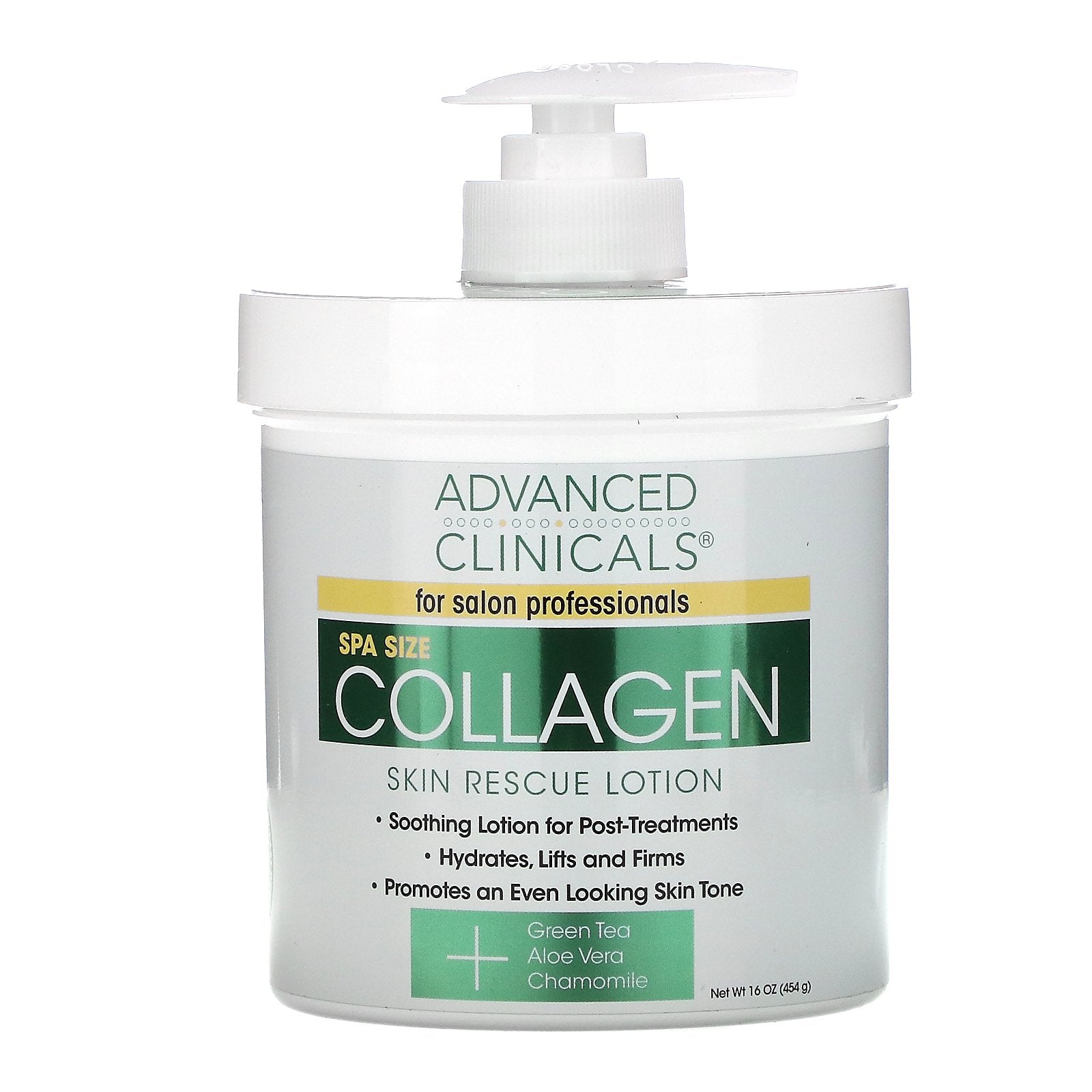 Advanced Clinicals, Collagen, Skin Rescue Lotion, 16 oz (454 g)