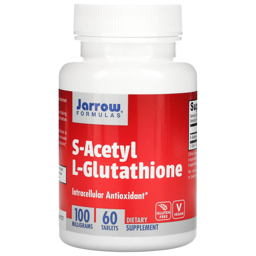 Jarrow Formulas, S-Acetyl L-Glutathione, 100 mg, 60 Tablets