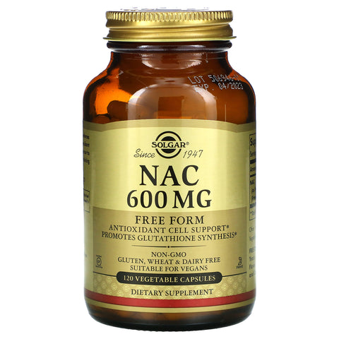 Solgar, NAC, 600 mg, 120 Vegetable Capsules