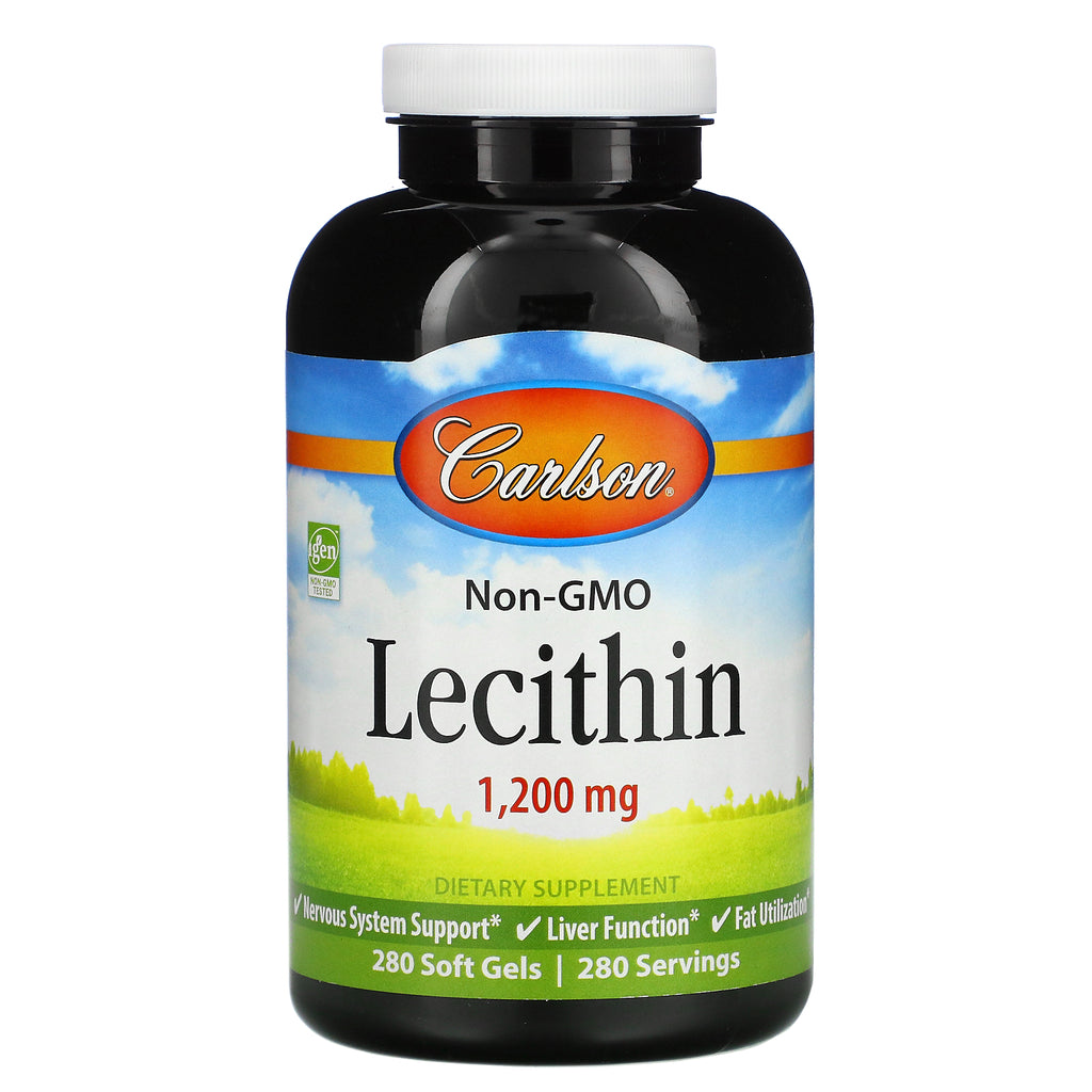 Carlson Labs, Lecithin, 1,200 mg, 280 Soft Gels