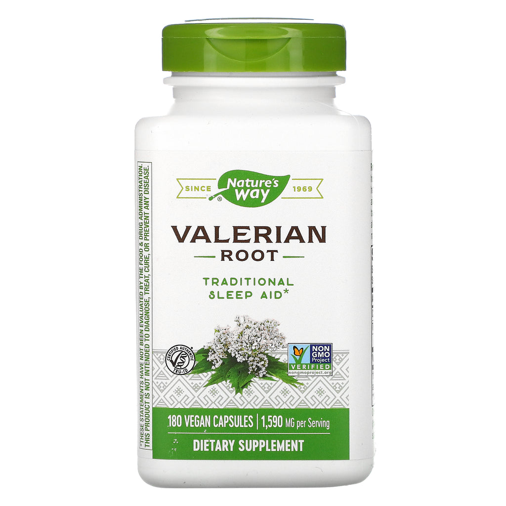 Nature's Way, Valerian Root, 1,590 mg, 180 Vegan Capsules