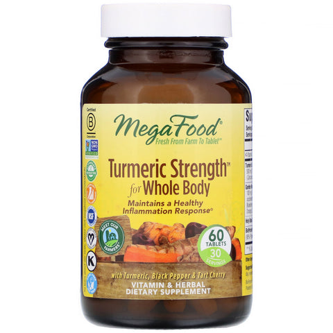 MegaFood, Turmeric Strength for Whole Body, 60 Tablets