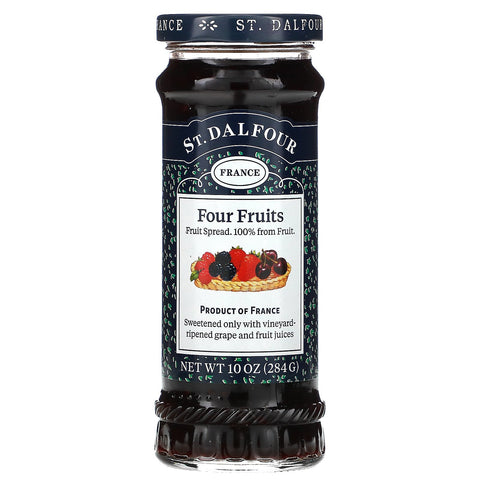 St. Dalfour, Deluxe Four Fruits Spread, 10 oz (284 g)