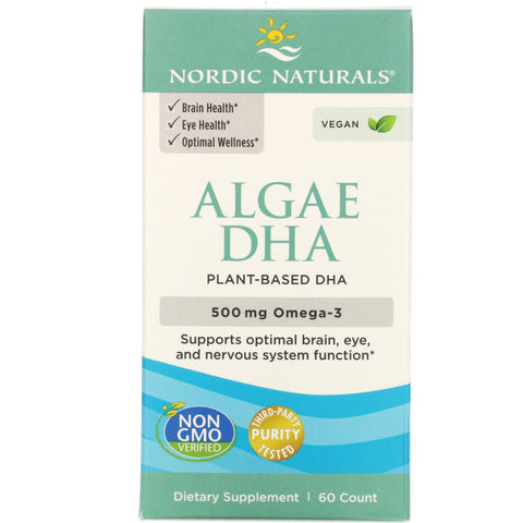 Nordic Naturals, Algae DHA, 60 Soft Gels