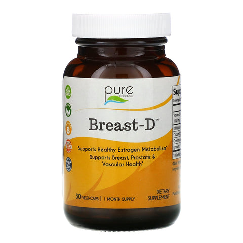 Pure Essence, Breast-D, 30 Vegi-Caps