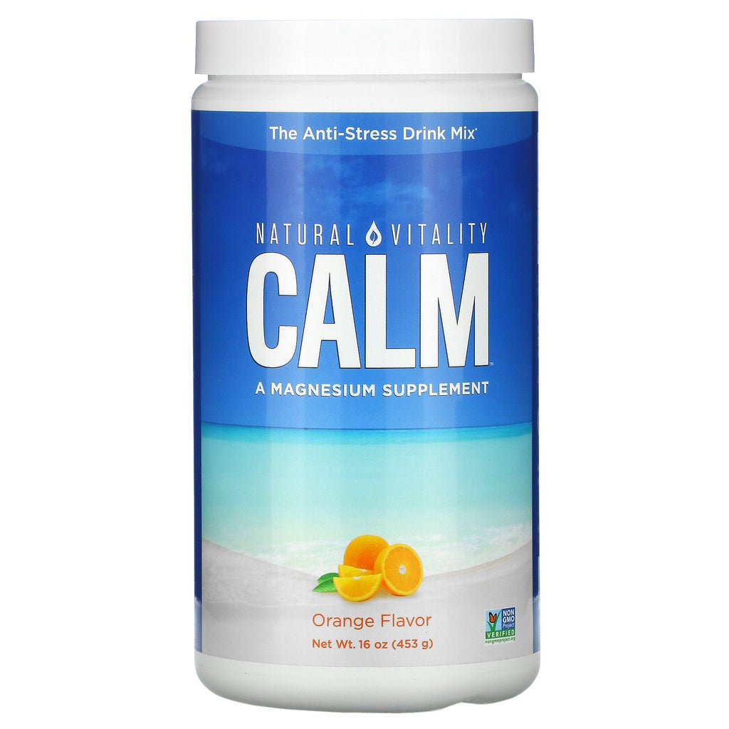 Natural Vitality, CALM, The Anti-Stress Drink Mix, Orange, 16 oz (453 g)