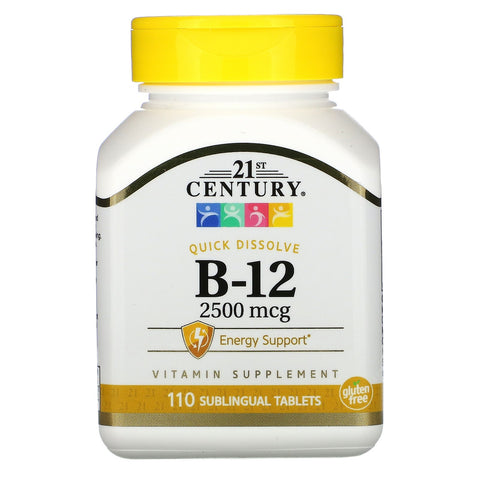 21st Century, B-12, 2,500 mcg, 110 Sublingual Tablets