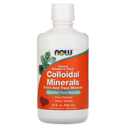 Now Foods, Colloidal Minerals, Natural Raspberry Flavor, 32 fl oz (946 ml)