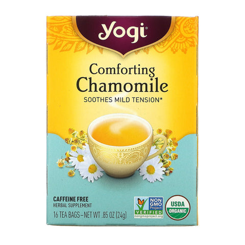 Yogi Tea, Comforting Chamomile, Caffeine Free, 16 Tea Bags, .85 oz (24 g)