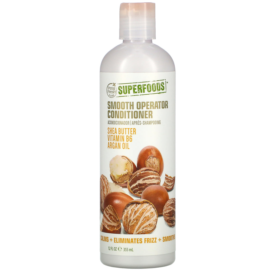 Petal Fresh, SuperFoods, Smooth Operator Conditioner, Shea Butter, Vitamin B6, Argan Oil, 12 fl oz (355 ml)