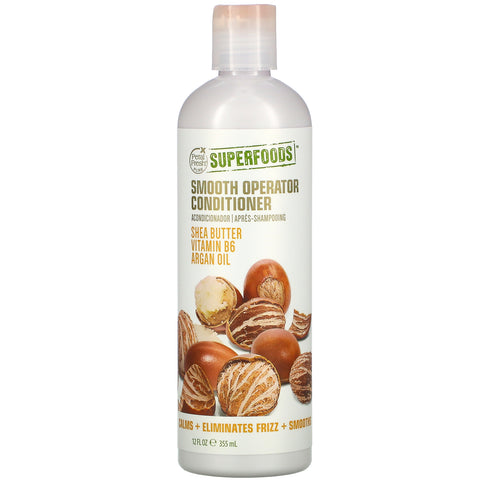 Petal Fresh, SuperFoods, Smooth Operator Conditioner, Shea Butter, Vitamin B6, Argan Oil, 12 fl oz (355 ml)