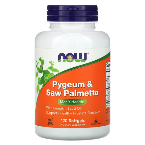 Now Foods, Pygeum & Saw Palmetto, 120 Softgels