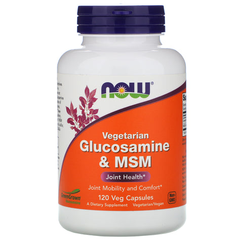 Now Foods, Vegetarian Glucosamine & MSM, 120 Veg Capsules