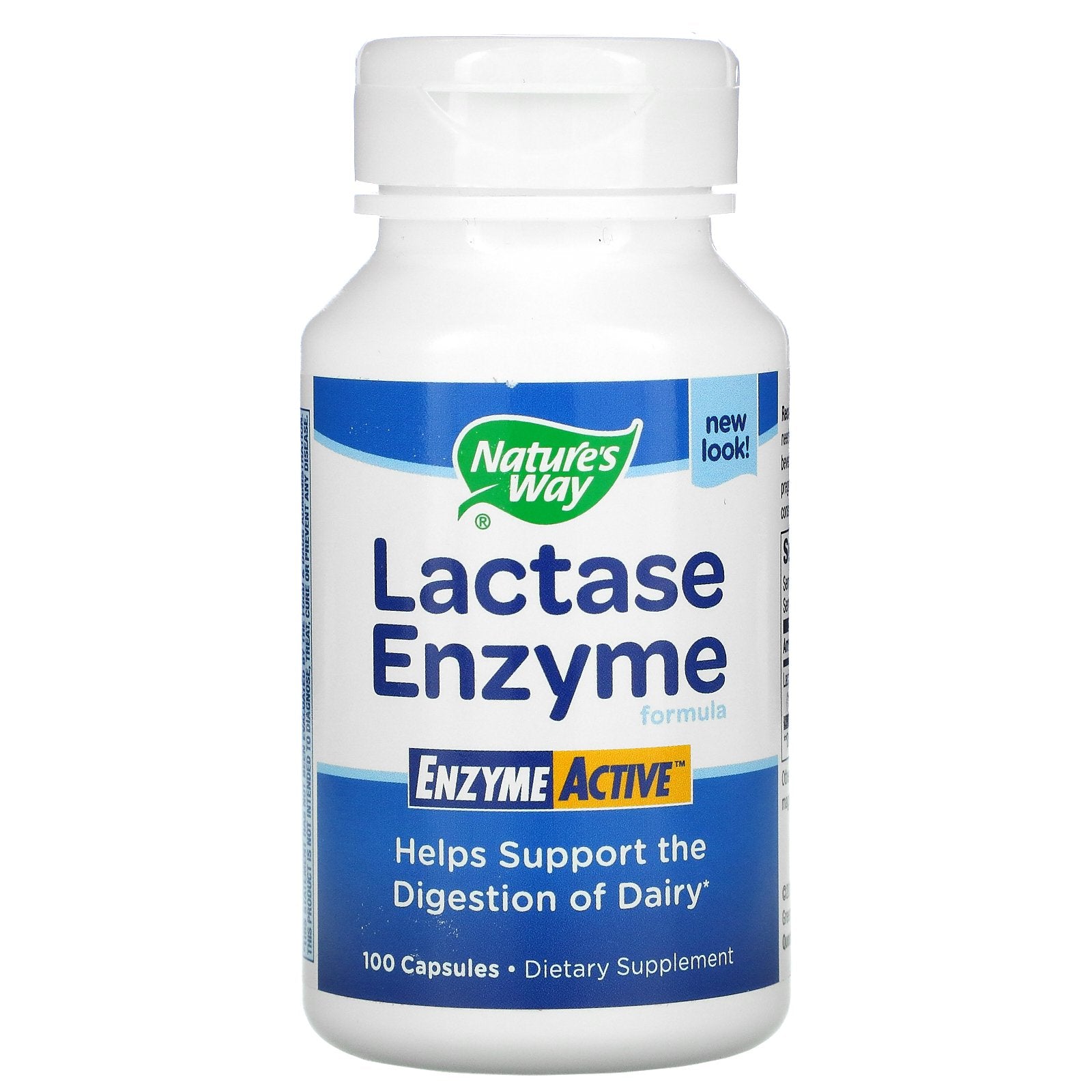 Nature's Way, Lactase Enzyme Formula, 100 Capsules