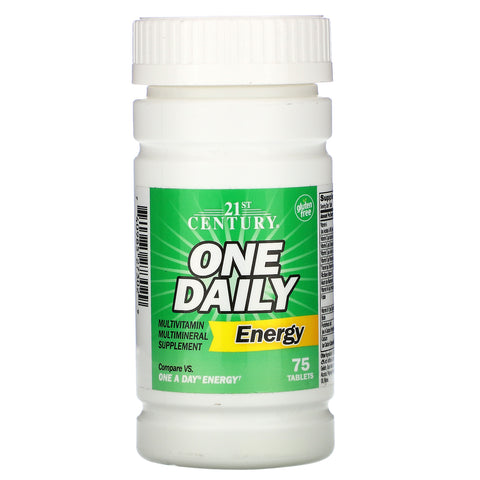 21st Century, One Daily Energy, 75 Tablets