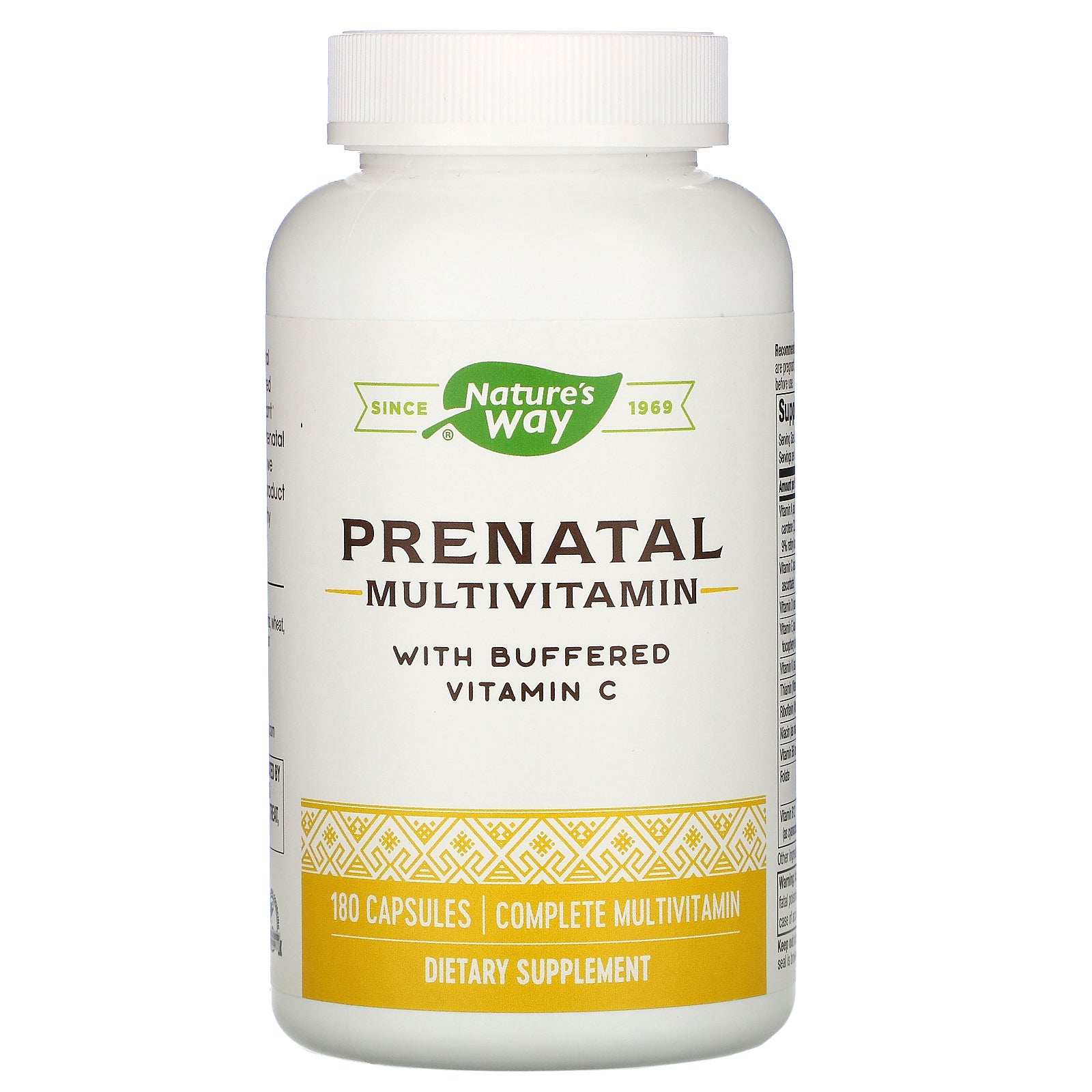 Nature's Way, Prenatal Multivitamin with Buffered Vitamin C , 180 Capsules