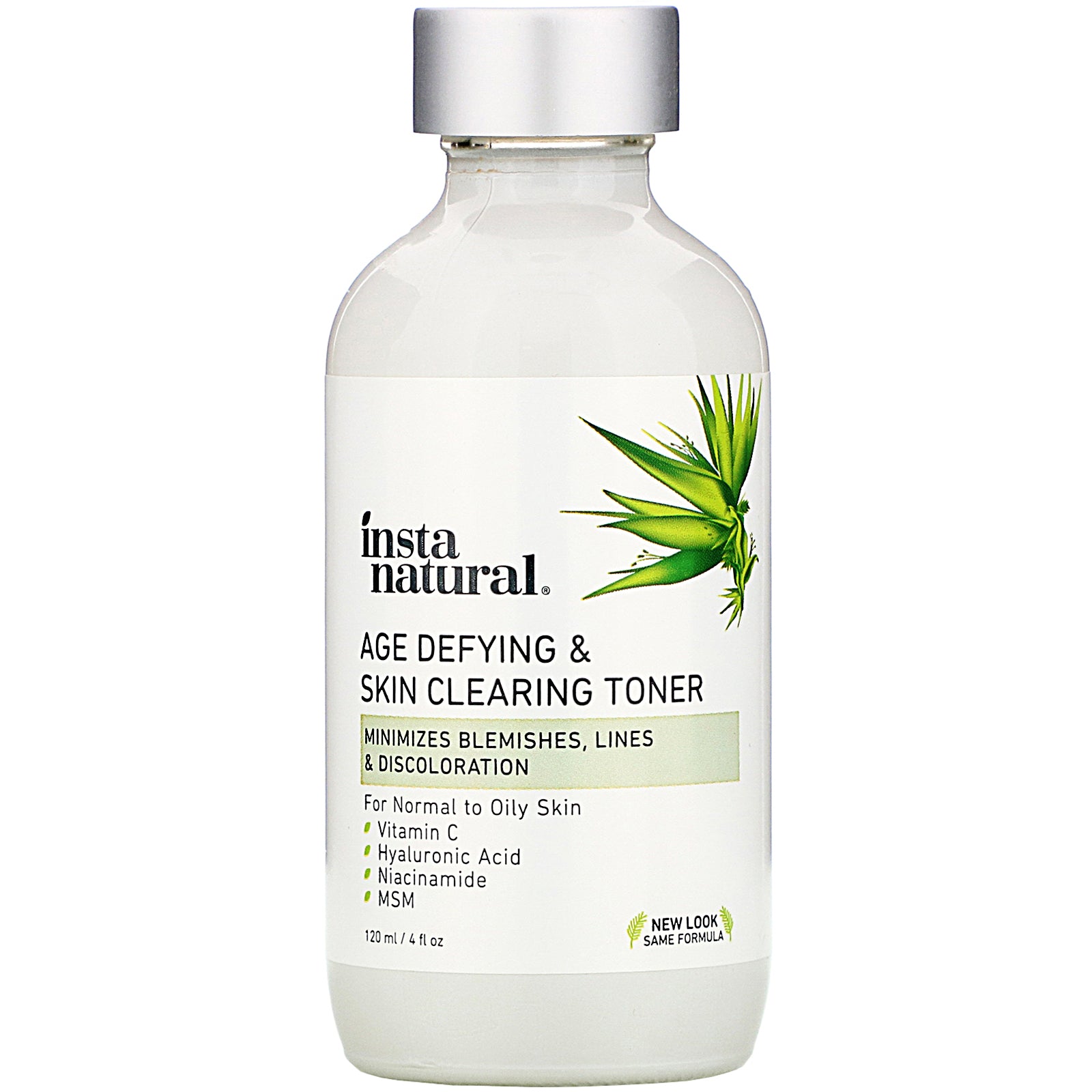 InstaNatural, Age-Defying & Skin Clearing Toner, 4 fl oz (120 ml)