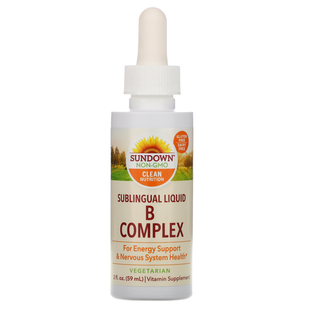 Sundown Naturals, Sublingual Liquid B Complex, 2 fl oz (59 ml)