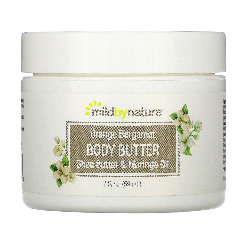 Mild By Nature, Orange Bergamot Body Butter, 2 fl oz (59 ml)